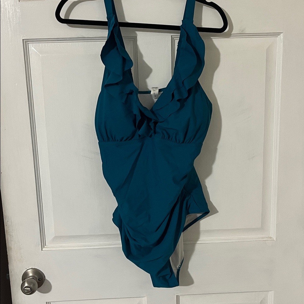 Women’s Teal Blue One-Piece Swimsuit